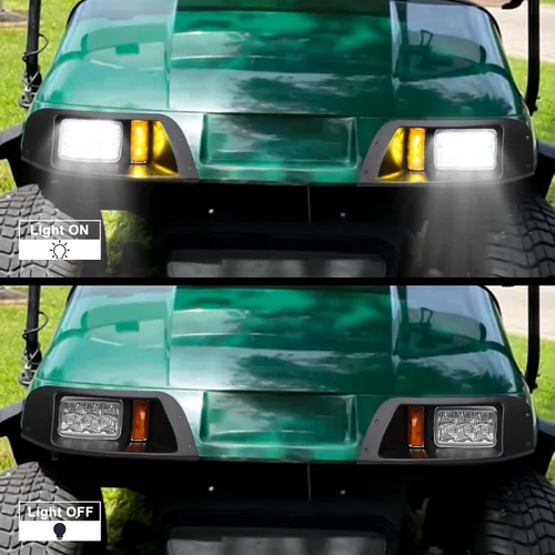 Miniatura 4 de Kits de luz LED para carritos de golf Shu-Ran para carritos EZGO TXT 1996-2013 (12V), Faros de carrito de golf súper brillantes con señales de giro