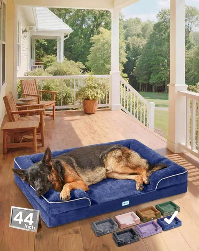 Miniatura 19 de OhGeni Orthopedic Cooling Dog Bed Couch, Cooling Big Pet Sofa for Extra Large Sized Pets with Memory Foam, Machine-Washable Waterproof Removable
