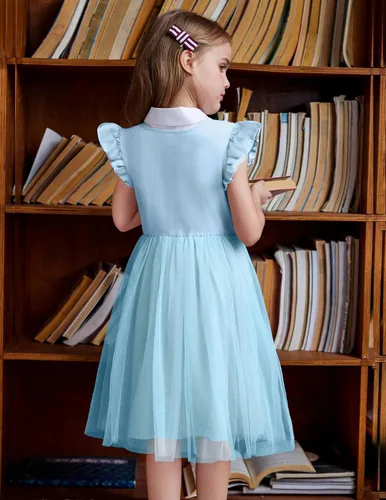 Miniatura 4 de Arshiner Vestido tutú para niñas pequeñas, vestidos de verano esponjosos, vestidos casuales de fiesta de tul para niños de 2 a 6 años