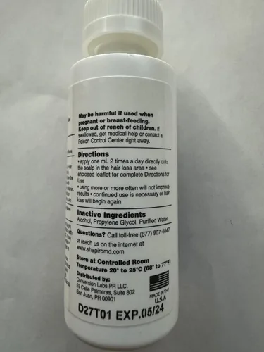 Miniatura 9 de Shapiro MD Hair Growth Experts Minoxidil Solución tópica al 2% para mujeres, el suero promueve el recrecimiento del cabello al reactivar
