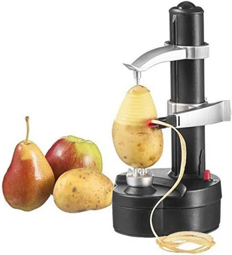 Pelador eléctrico de patatas, herramienta giratoria automática para pelar manzanas, máquina multifunción de acero inoxidable para patatas y peras,