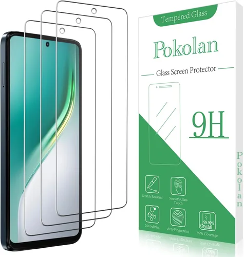 Miniatura 12 de Pokolan Paquete de 3 protectores de pantalla de privacidad para Motorola Moto G Power 5G 2025, película de vidrio templado privado anti espía