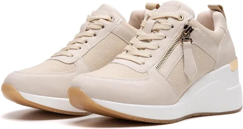 Miniatura 6 de Viscozzy Zapatillas de tacón alto con cuña para mujer