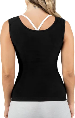 Miniatura 4 de Kewlioo Chaleco de polímero para mujer con cremallera que atrapa el calor y mejora el sudor, cómodo traje de sauna, camisa, chaqueta chaleco