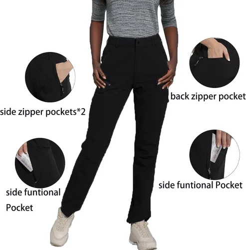 Miniatura 4 de Hiking Pants for Women Waterproof Quick Dry Cargo Pants Travel Camping Workout Pants Mountain Trouser with Pocket