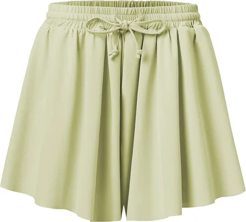 Miniatura 7 de Pantalones cortos fluidos con diseño de mariposa para niñas, pantalones cortos deportivos para niños pequeños y jóvenes con forro 2 en 1