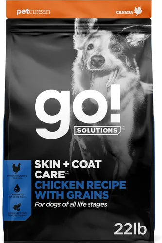 Miniatura 22 de Go! Solutions Skin + Coat Care - Alimento seco para perros de raza grande con granos, sin pollo, croquetas saludables, glucosamina y condroitina