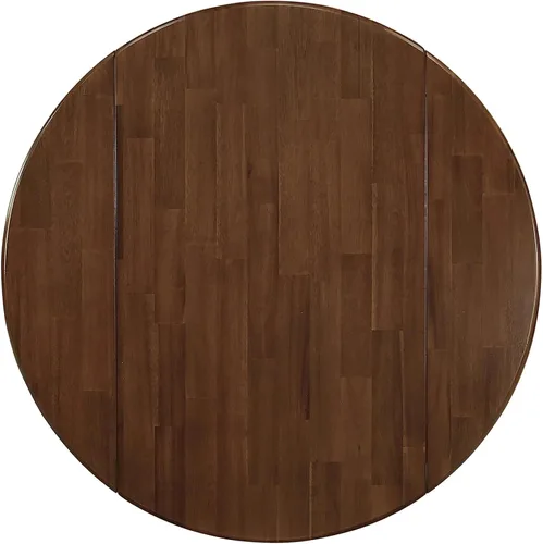 Miniatura 7 de East West Furniture DLGA3-AWA-03 - Juego de mesa de comedor de 3 piezas que contiene una mesa de cocina redonda con gotas y 2 sillas Parson, 42 x 42