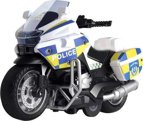 Miniatura 8 de Juguete de Motocicleta de Policía - Juguete de Motocicleta de Retroceso con Sonido y Luz, Motocicletas de Juguete para Niños, Juguetes para Niños