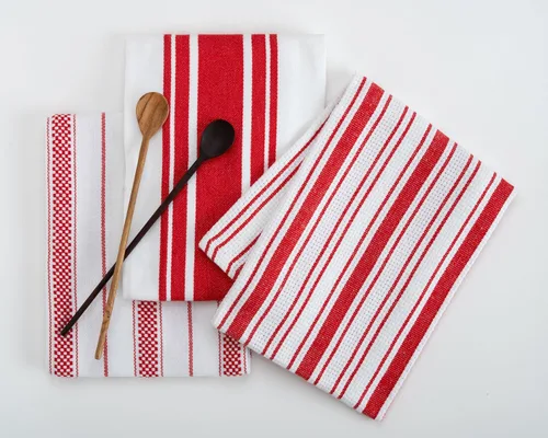 Miniatura 7 de Juego de Toallas de Cocina – Paquete de 3 (20 x 30 pulgadas) Extra Grandes de Algodón Premium para Cocina – Absorbentes – 100% Algodón – con Lazo