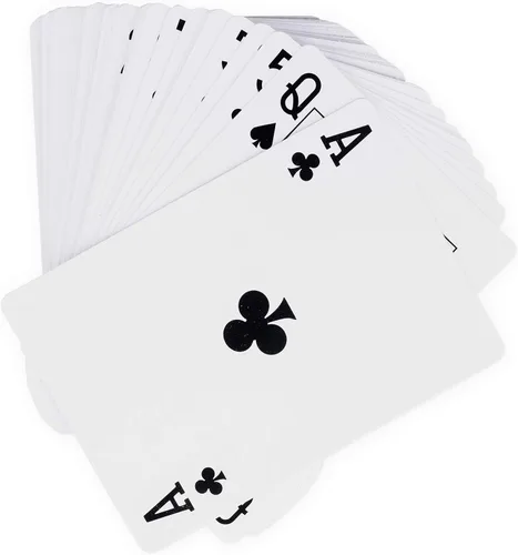 Miniatura 2 de Baraja Jumbo cubierta de tarjetas grandes, diversión en conjunto, juego completo de Póquer, Medidas 5" x 7»