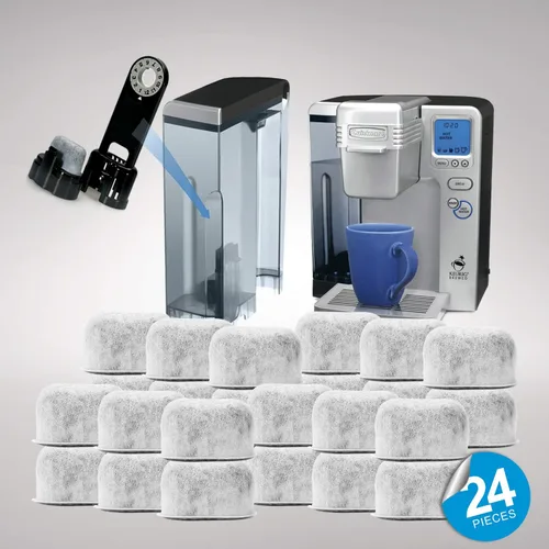 Miniatura 6 de Paquete de 24 filtros de agua de carbón de repuesto para máquinas de café Cuisinart por Housewares Solutions