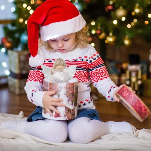 Miniatura 4 de FZBNSRKO 3 colgantes de muñeca de ángel, adornos de felpa de Navidad, adornos de ángel de felpa para fiesta de Navidad, Año Nuevo, cumpleaños, boda