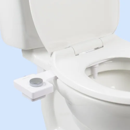 TUSHY Bidé de agua fresca y fría: accesorio para asiento de inodoro ultra delgado (boquilla higiénica autolimpiante no eléctrica) Fácil instalación