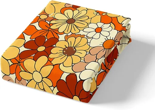 Miniatura 5 de Castle Fairy Juego de funda de edredón de flores bohemias, tamaño individual, funda de edredón floral vintage de los años 70 para niños y niños
