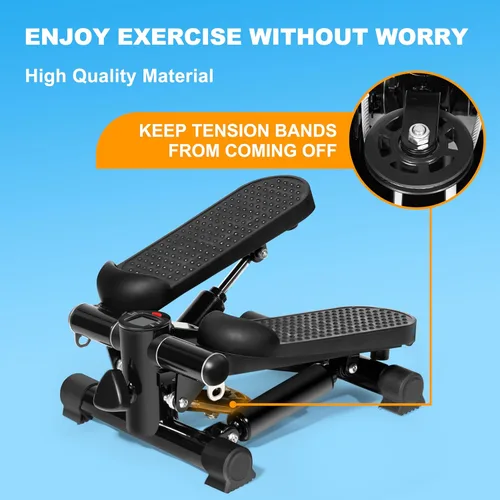 Miniatura 6 de TOPMAJOR Steppers para ejercicio en casa con capacidad de peso de 330 libras, bandas de resistencia y alfombrilla antideslizante para entrenamiento