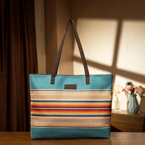 Miniatura 3 de Montana West Wrangler - Bolso de mano para mujer, de lona, bolso azteca