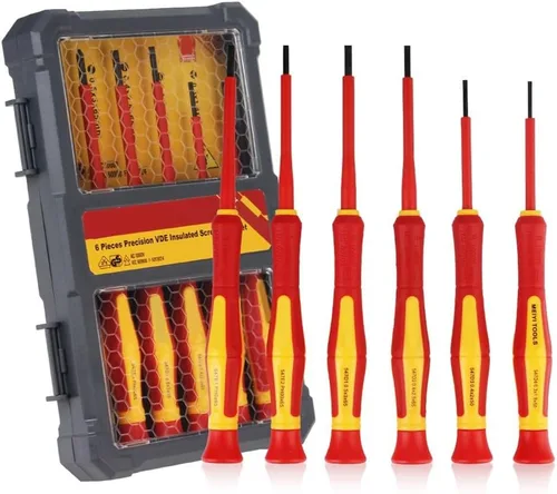 6 In1 Screwdriver Bit Set 1000V Insulated Magnetic Screw Driver VDE-9906 Insulated Screwdriver Set Electrician Repair Tools