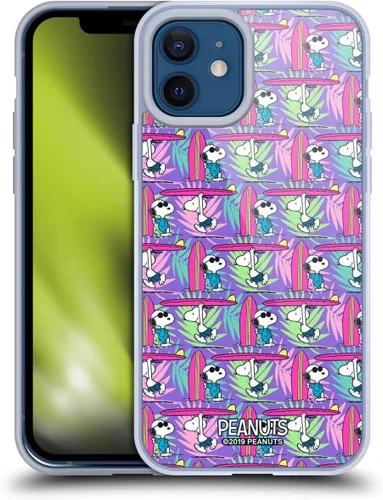 Miniatura 77 de Head Case Designs Peanuts Tropical Surf Snoopy Aloha Disco Gel Funda con licencia oficial [protección de grado militar] compatible con Apple iPhone