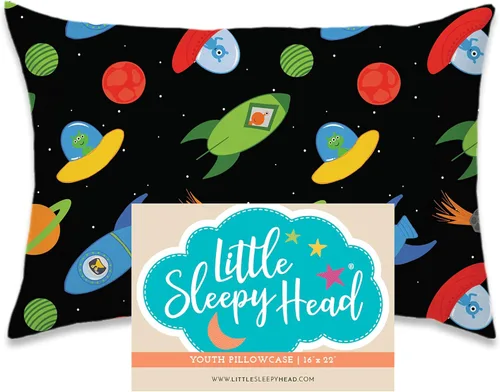 Miniatura 38 de Little Sleepy Head Funda de almohada para niños pequeños, 100% algodón y funda de almohada hipoalergénica para almohada de niños pequeños, funda
