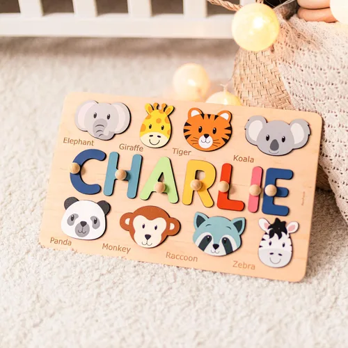 Miniatura 5 de Rompecabezas de nombre personalizado para niños, regalos personalizados para bebés, rompecabezas con nombre personalizado para niños pequeños de 1 a