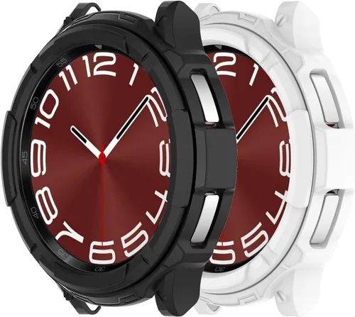 Miniatura 12 de Funda protectora compatible con Samsung Galaxy Watch 6 Classic de 1.73 pulgadas y 1.77 pulgadas, funda protectora para Galaxy Watch 6 Classic