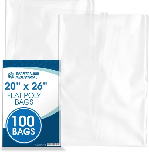 Miniatura 10 de Bolsas de polietileno transparentes planas de extremo abierto de 10 x 13 pulgadas (100 unidades) – Bolsas de plástico transparente de 1.1 mil