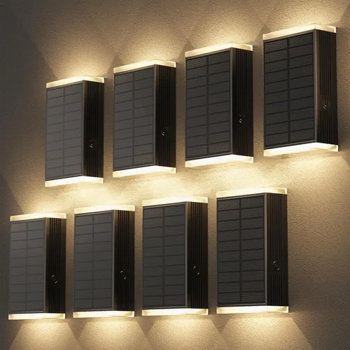 Miniatura 14 de Lámpara solar de pared para exteriores, 3000/4000/6000K, 3 modos de iluminación del anochecer al amanecer, aplique de pared IP67, impermeable