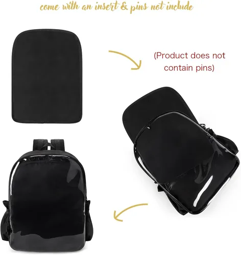 Miniatura 2 de STEAMEDBUN Mochila Ita Bag con inserto Pin Display Mochila para la escuela Cosplay
