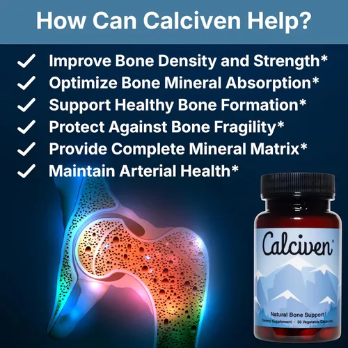 Miniatura 2 de Calciven - Suplemento Natural para el Apoyo Óseo - Sin GMO, Sin Gluten