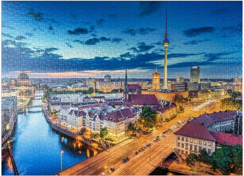 Miniatura 9 de MyPuzzle Skyline Berlin - Rompecabezas prémium de 100 piezas, fabricado en Estados Unidos