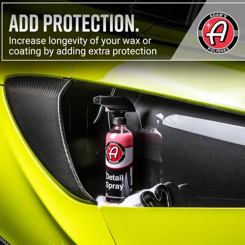 Miniatura 5 de Adam's - Spray para detalles (2 unidades) - Spray de detallado rápido sin agua para detalles de automóviles, lavado, pulido y barnizado de vehículos