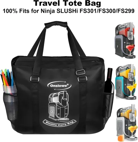 Miniatura 5 de Bolsa de transporte para máquina de granizado Ninja FS301/FS301C/FS299/FS300 – Bog portátil de viaje al aire libre, bolsillo grande para accesorios