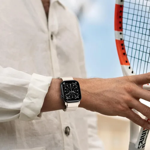 Miniatura 10 de BXUXOHS - Bandas deportivas magnéticas para Apple Watch de 40mm, 38mm, 41mm, 42mm, 44mm, 45mm, 46mm, iWatch para mujeres y hombres, correa