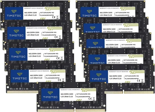 Miniatura 21 de Timetec Premium 16GB DDR4 3200MHz (o 2933MHz o 2666MHz) PC4-25600 Sin ECC Sin Búfer 1.2V CL22 2Rx8 Dual Rank 260 Pines SODIMM Memoria RAM de Rango
