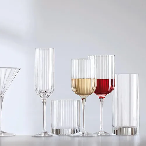 Miniatura 7 de Luigi Bormioli 11284/01 Bach - Juego de 4 copas de vino tinto transparentes de 13.5 oz