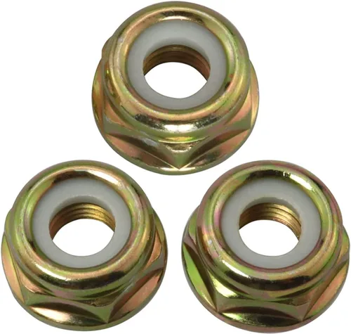 3 piezas M10-1.25 rosca izquierda collar brida tuerca para Pivotrim cuerda recortadora cortadora de césped cortadora cepillo cortador cabeza