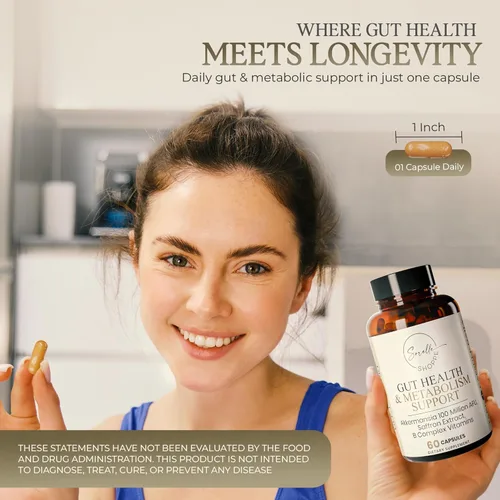 Miniatura 6 de Akkermansia Muciniphila Probiotic + Azafrán + Complejo B Salud intestinal central y bienestar diario Apoyo al estado de ánimo y metabolismo
