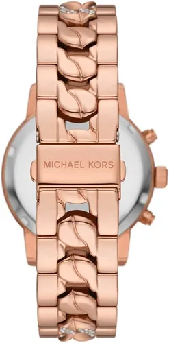 Miniatura 3 de Michael Kors Relojes Ritz Reloj de cuarzo con correa de acero inoxidable, oro rosa, 20 (Modelo MK7223), Cadena de oro rosa., Reloj de cuarzo