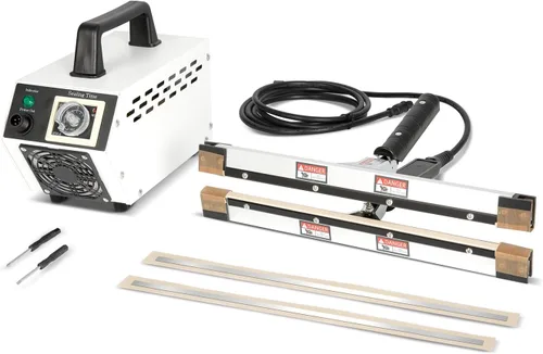 Máquina de sellado térmico portátil de mano, IPS-400 de 16 pulgadas | Sellado térmico instantáneo para envases de polietileno, papel de aluminio,