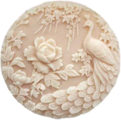 Moldes de silicona para jabón de pavo real, moldes de jabón para hacer jabón, moldes de silicona para jabones, manualidades, manualidades, velas de 9