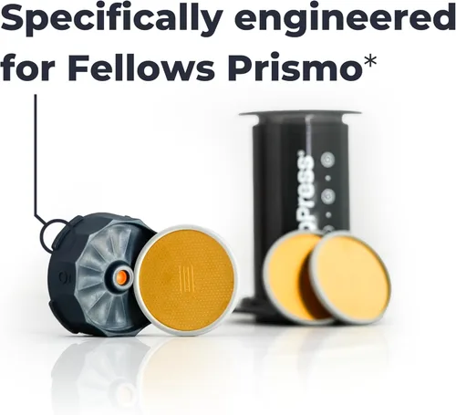 Miniatura 3 de Quell Paquete de 3 filtros reutilizables con revestimiento de titanio dorado para la fijación de Fellows Prismo – Afina tu preparación con nuestros