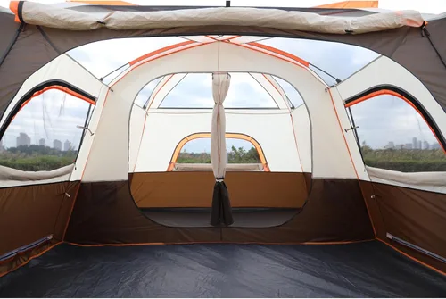 Miniatura 8 de KTT Extra Large Tent 10-12 Person,Family Cabin Tents,2 Rooms,3 Doors and 3 Windows with Mesh,Straight Wall,Waterproof,Double Layer,Big Tents for