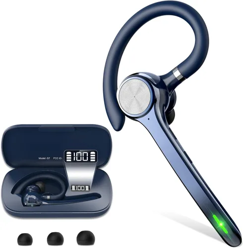 Miniatura 10 de HEIBAS Auriculares Bluetooth, Auriculares inalámbricos Bluetooth con estuche de carga de 500mAh, tiempo de conversación de 72 horas, micrófono