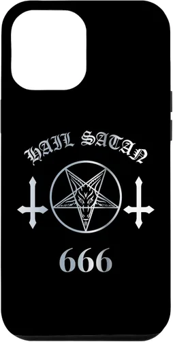 Miniatura 25 de iPhone 16 Upside Down Cross Satanic Pentagram Hail Satan 666 Case