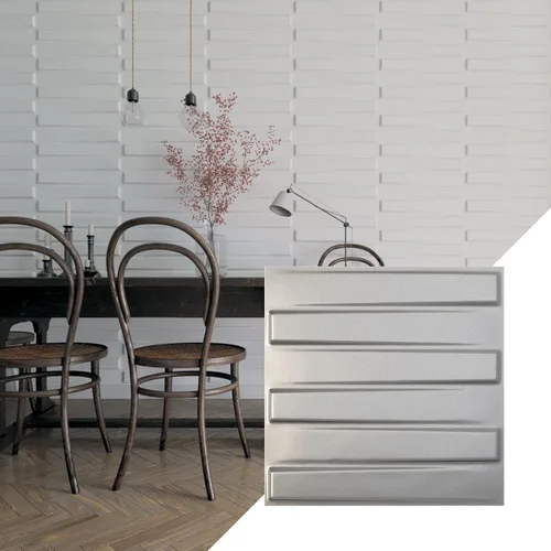 Miniatura 14 de Ekena Millwork 19 5/8 pulgadas de ancho x 19 5/8 pulgadas de alto, Keyes EnduraWall decorativo 3D, laguna satinada (cubre 2.67 pies cuadrados).