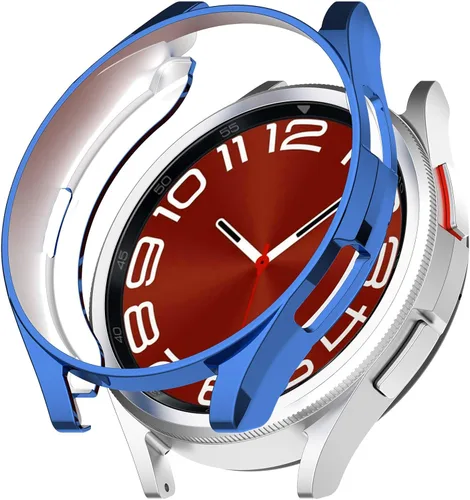 Miniatura 22 de Funda compatible con Samsung Galaxy Watch 6 Classic de 1.693 in 2023, suave TPU chapado en todo el contorno, a prueba de arañazos, funda protectora