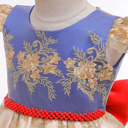 Miniatura 4 de Vestidos de flores para niñas TTYAOVO. Vestido para bodas de princesa para niñas pequeñas.