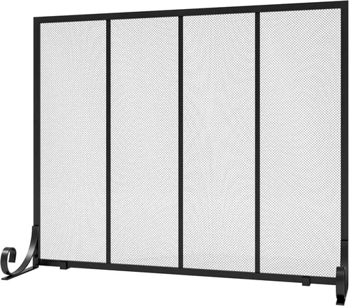 Miniatura 8 de Fire Beauty Protector de chispas para chimenea de panel plano, puerta de metal forjado, cubierta de seguridad decorativa para chimenea, protector