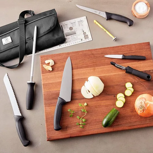 Miniatura 4 de Mercer Culinary Partners in Education Millennia - Kit de escuela culinaria (13 piezas), color negro